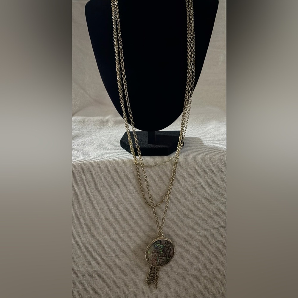 Gold-Tone Layered Coin Pendant Necklace - Women Jewelry